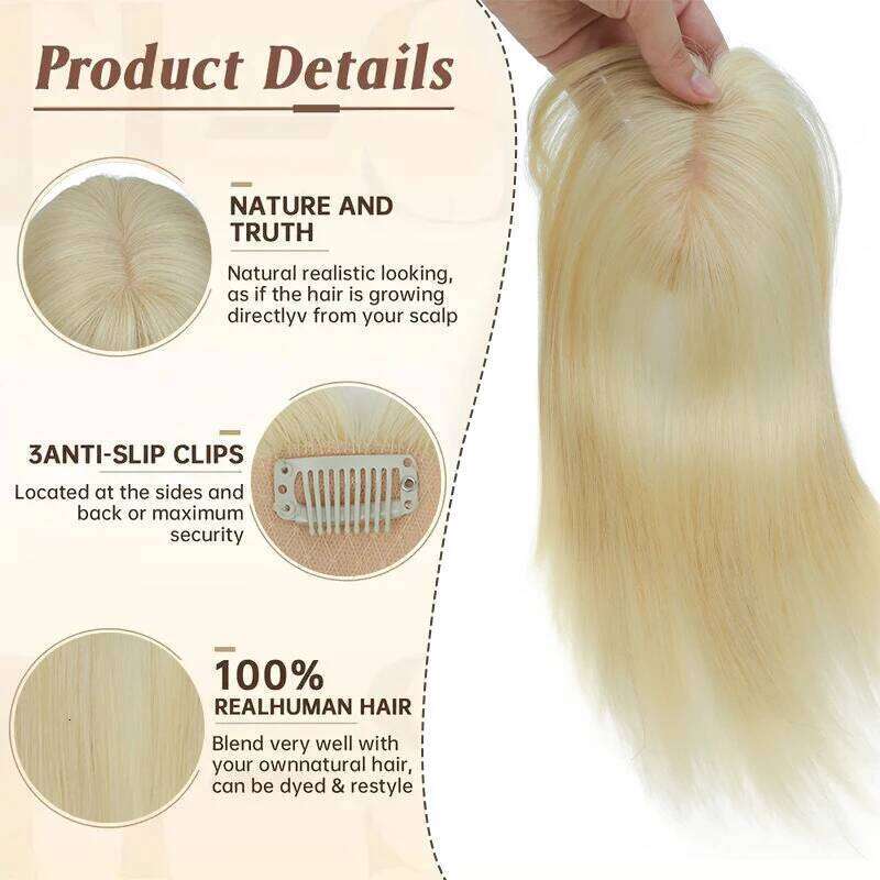 Real Human Toppers for Women Daily 360° Bangs 3D Pieces with Thinning Hair Bangs8",10",12",14"