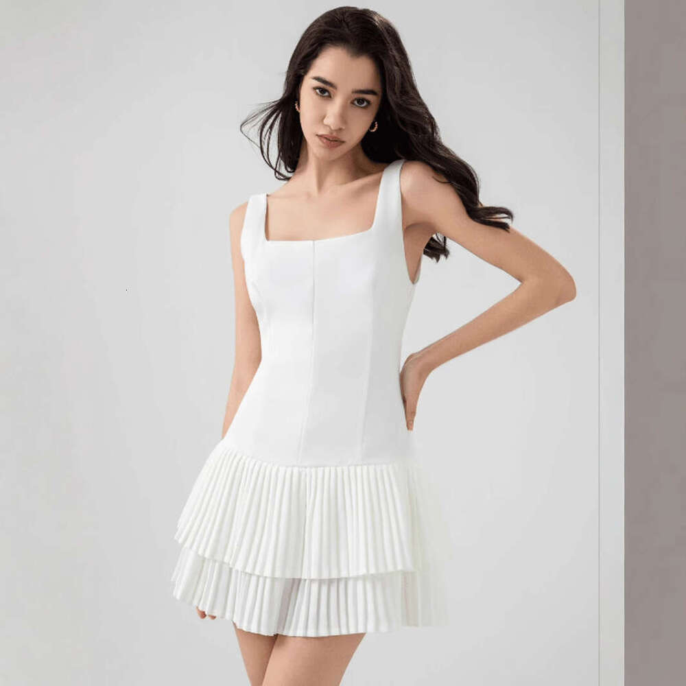 TRAFZA Style Spring Summer New Women's Wide Pleated Jumpsuit Dress B5