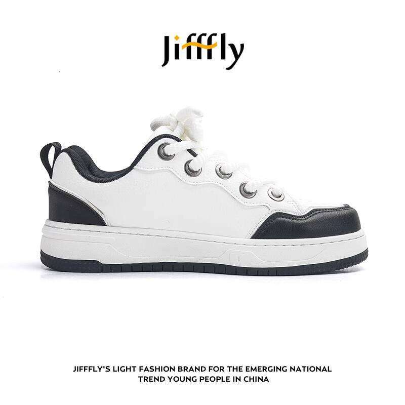 Jifffly Men's Sneakers 2025 Summer New Versatile Loafers Couple Black and White Casual Sports Trendy Shoes