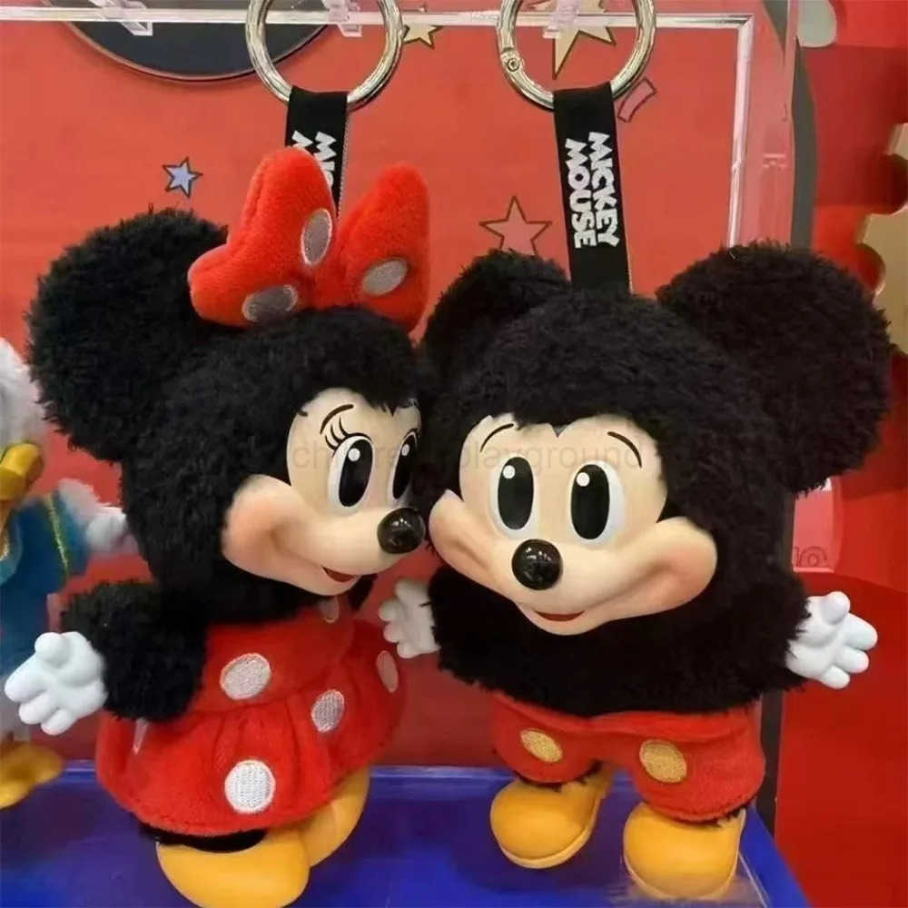 Disney Mickey Family Cute Together Keychain Series Blind Box Vinyl Doll Anime Figure Decoration Collection Kid Gift W250724