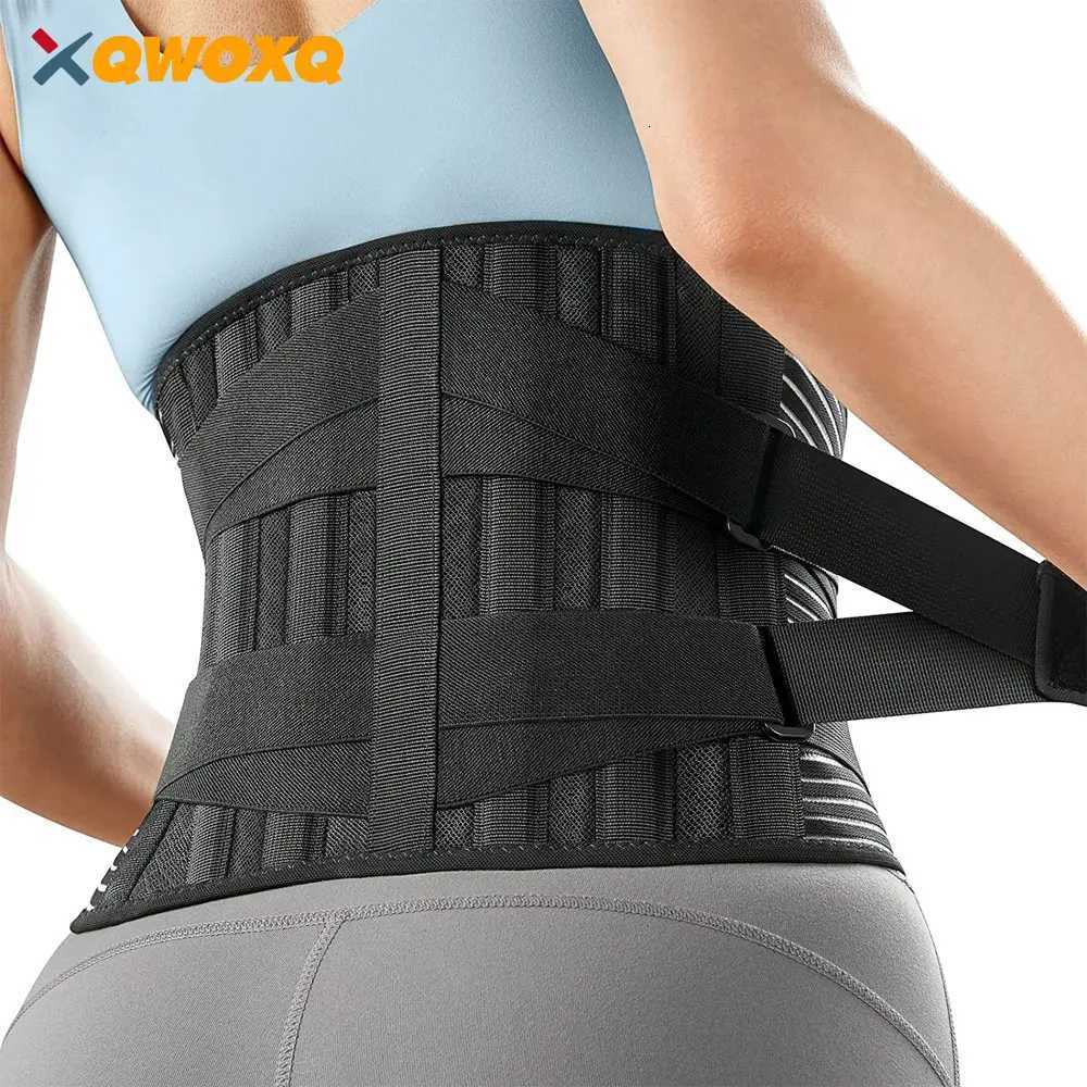 3XL Sports Double Pull Back Lumbar Support Belt Waist Orthopedic Corset Spine Decompression Waist Brace Back Pain Relief W250724