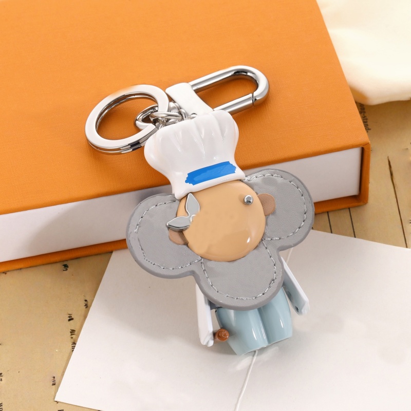 key chain purse plated sier keychain letters flower printing small keyring designer bag charm women men car accessories faf237