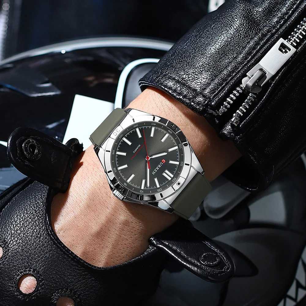 8449 Fashion Mens Watch Military Sport Quartz Wrist Watch Silicone Strap Life Waterproof Luminous Mens Clock Reloj Hombr W250724