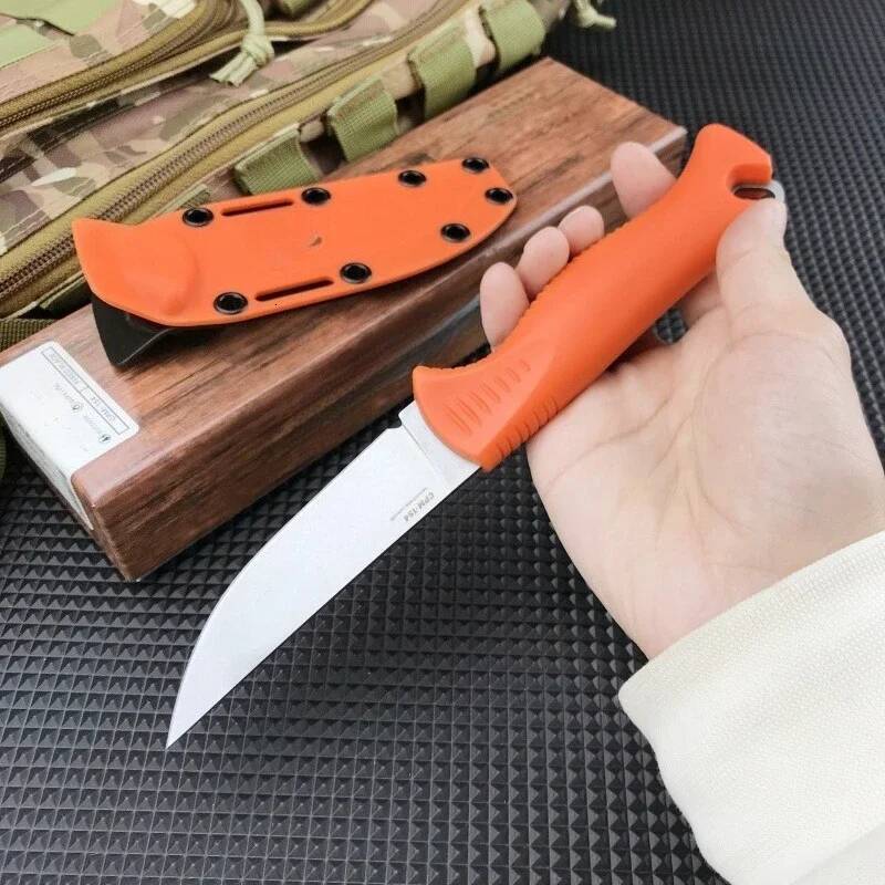 BM 15505 Straight Knife Nylon Fibre Handle D22 Blade Outdoor Hunting Self-defense Combat EDC Practical Tactical Knives high-quality