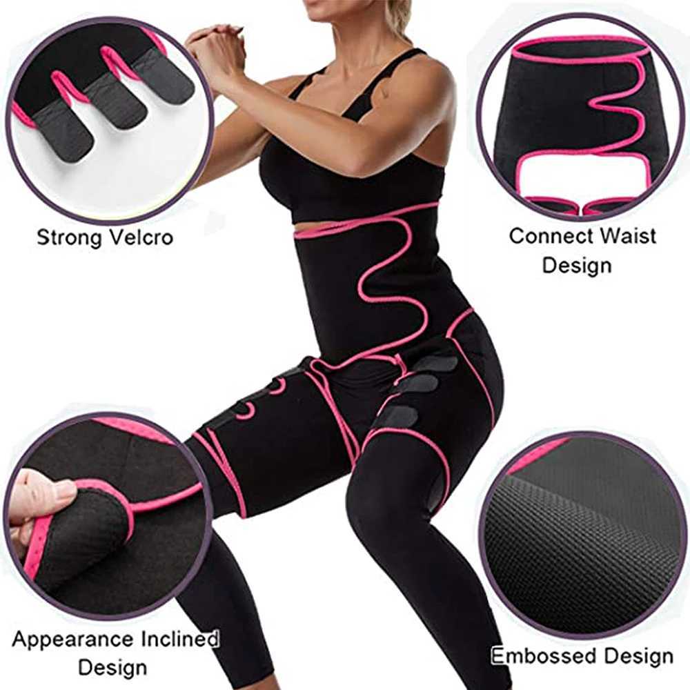 1 Piece Neoprene Slim Thigh Trimmer Leg Shapers Slimming Belt Waist Sweat Shapewear Fat Burning Compression Belt for Women W250724