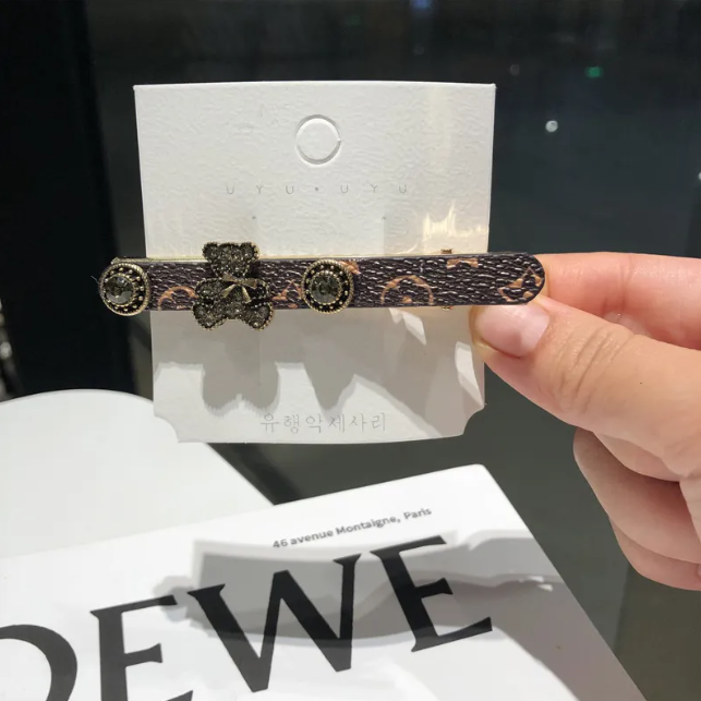 New Korean Style INS Full Rhinestone Bobby Pin Girl Temperament Bangs Side Clip Accessories Hair Ornament