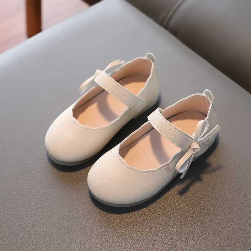 New Children Leather Shoes Fashion Childrens Bow Princess Shoes Little Girls Soft Comfortable Casual Shoes H824 XJ250724