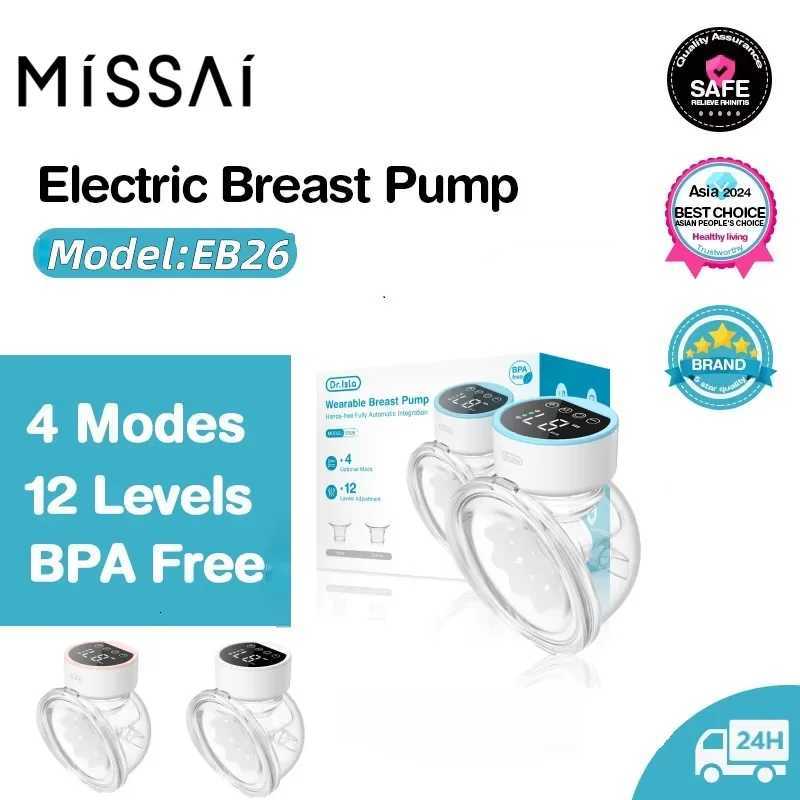 Portable Wearable Breast Pump Hands Free Electric Breast Pump With LED Screen For Breast Feeding 4 Modes Low Noise BPA Free X250724