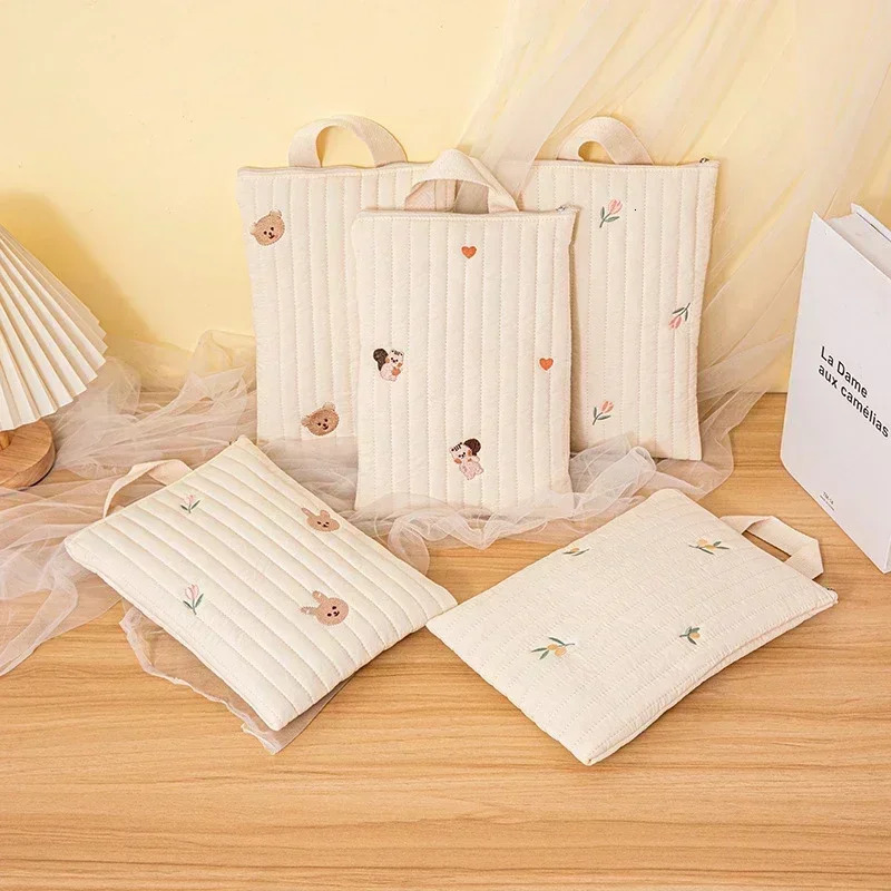 Cotton Baby Diaper Bag Nappy Pouch Travel Stroller Storage Bags South Koreas Ins Cute Bear Embroidery Mommy Handbags 250724