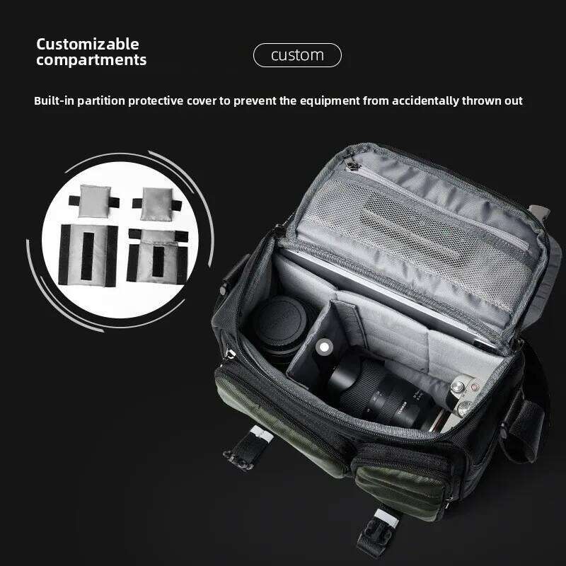 Large Capacity SLR Camera Crossbody Fashion Brand Shoulder Bags for Men Casual Messenger Bag Men's Diagonal Backpack