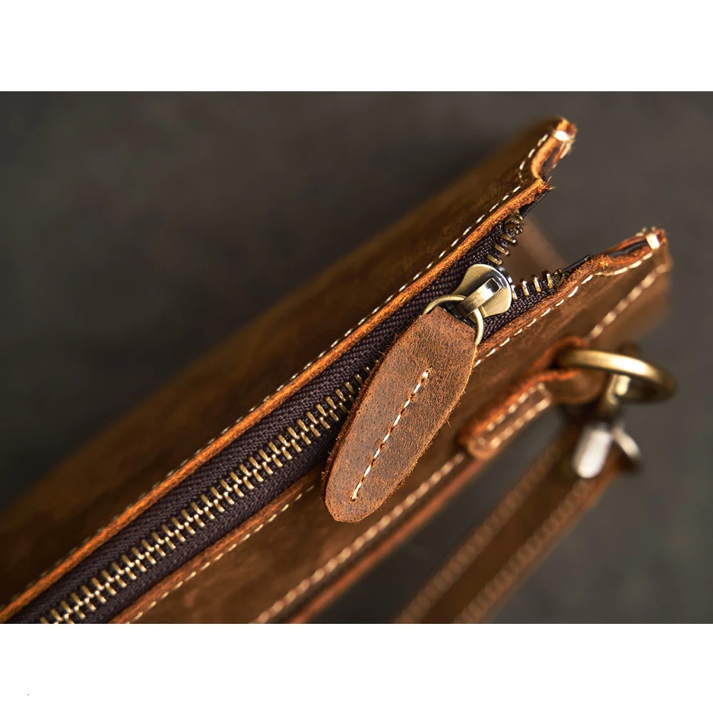 Men Genuine Leather Clutch Bag Cowhide Large Capacity Men Wallets Cell Phone Pocket Passcard Pocket High Quality Wallet For Men 250723
