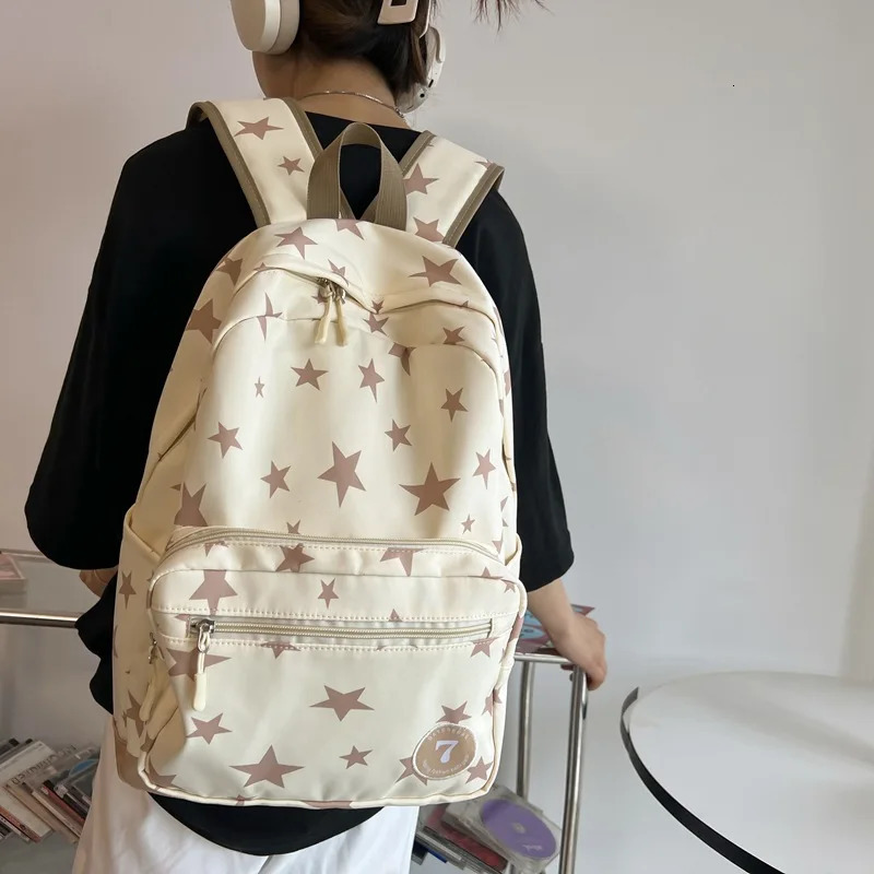 Star Backpack for Women Men 17 Inch Star Laptop Backpack College Bag Cute Travel Backpack Student Back To School Casual Bookbag 250723