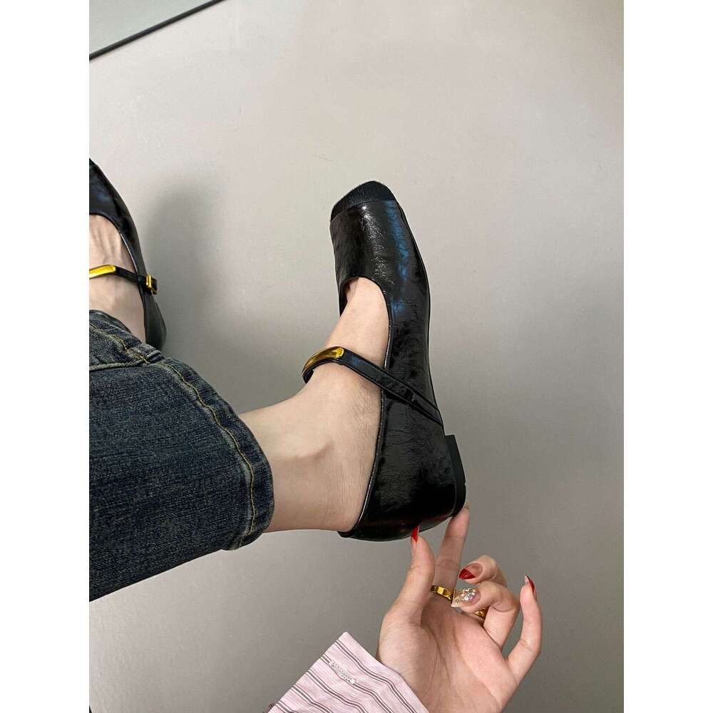 Hidden Heel Mary Jane Black Single for Women 2025 New French Style Red Evening Gentle Shoes