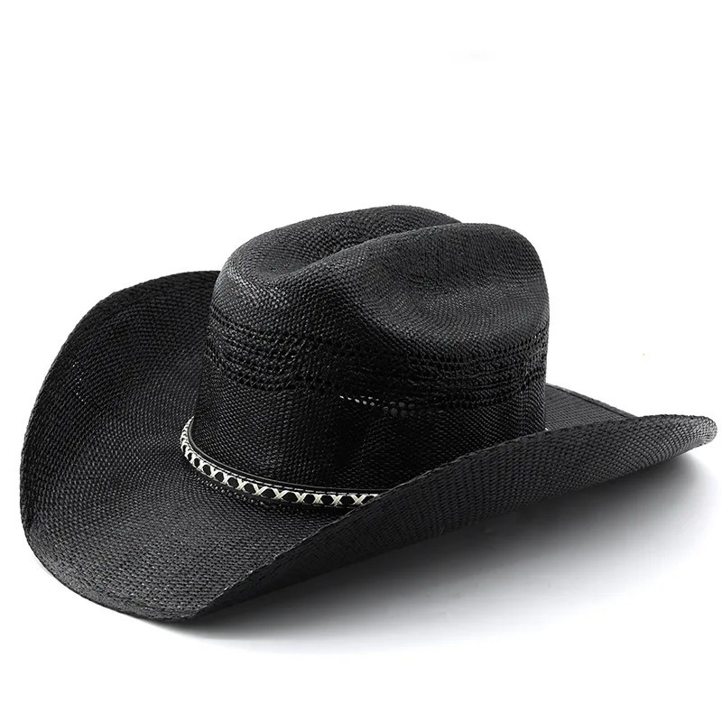 Selling Woven Handmade Straw Knights Cowboy Western British Jazz Hat 250722