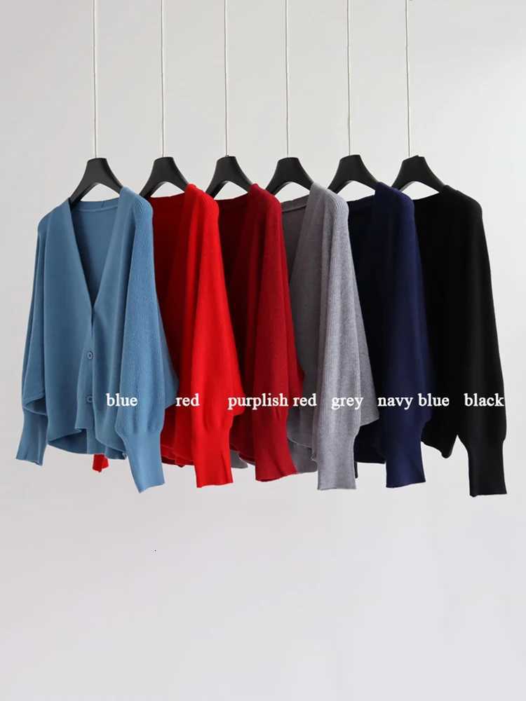 Womens Oversized Batwing Sleeve Green Blouse Spring Autumn Clothes Solid Color Sweater Women Clothing Cardigan Coat Tops C-168 X250724