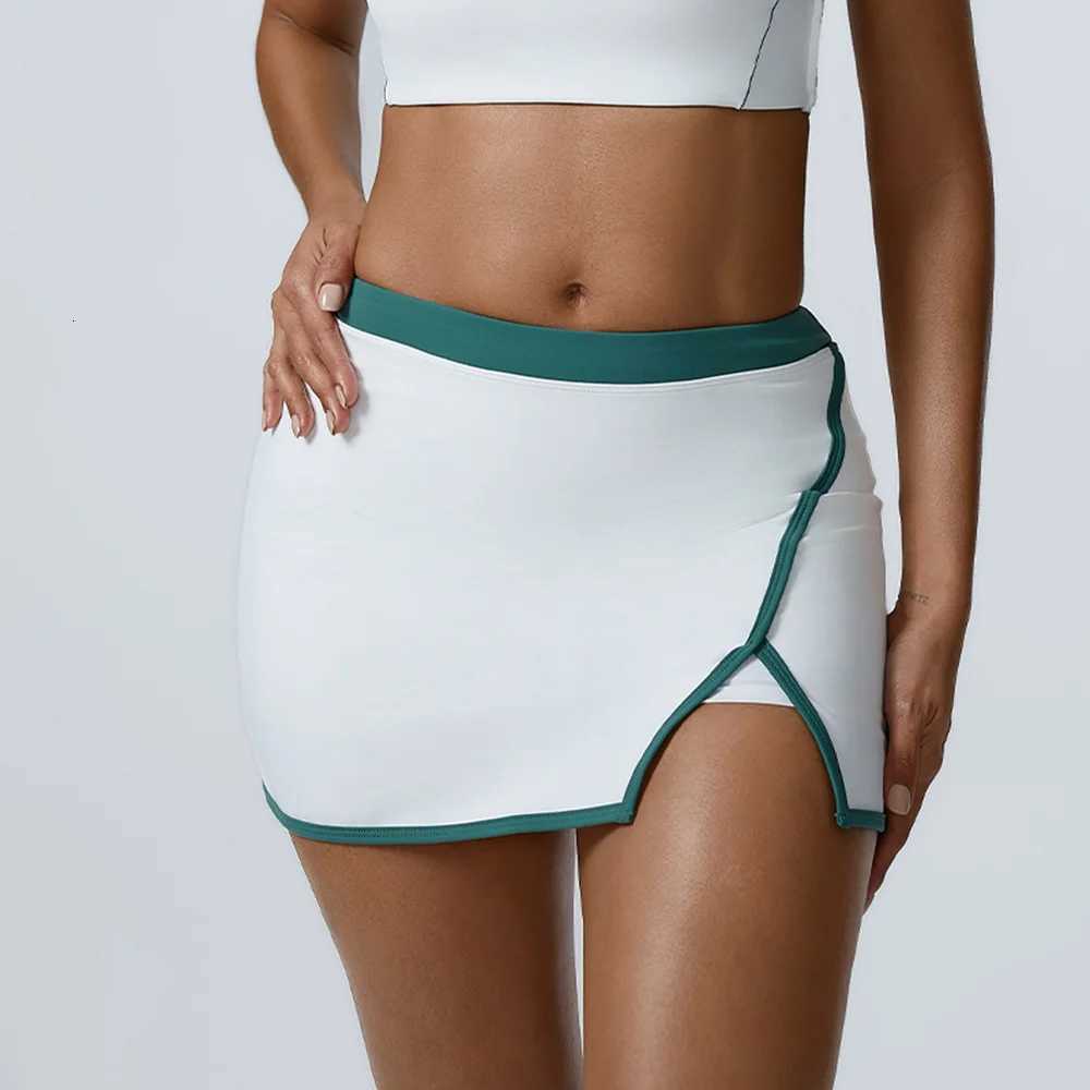 Women Sports Tennis Skirts High Waist Tights Yoga Tennis Shorts Dress Skirt Anti-Exhaust Quick Dry Yoga Short Gym Push Up Skirts XJ250724