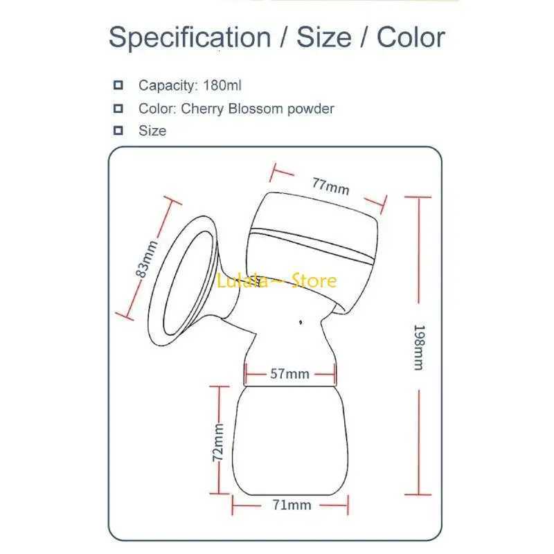 4GA Efficient Breast Pump with Powerful Motor Leakproof Single Pump Automatic Sturdy X250724