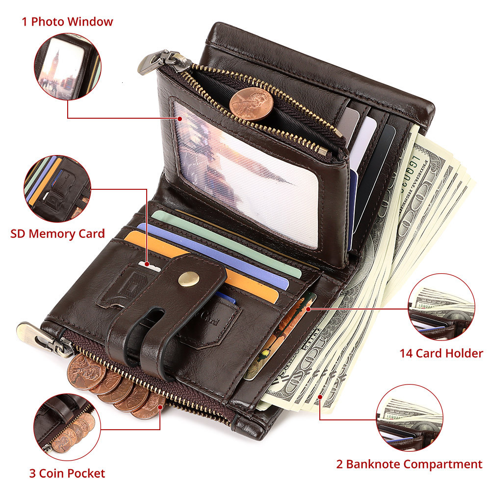 Free Shipping Designer Bag, Foreign Trade Short Leather Wallet, European And American Wholesale Top Cattle Pickup Truck