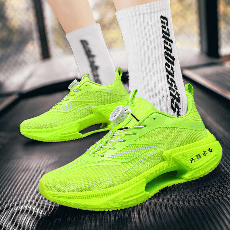 Jueying 3 Carbon Plate Running for Men and Women Sports Students Speed Training Rotating Button Ultra-light Jogging Shoes Size 30-44
