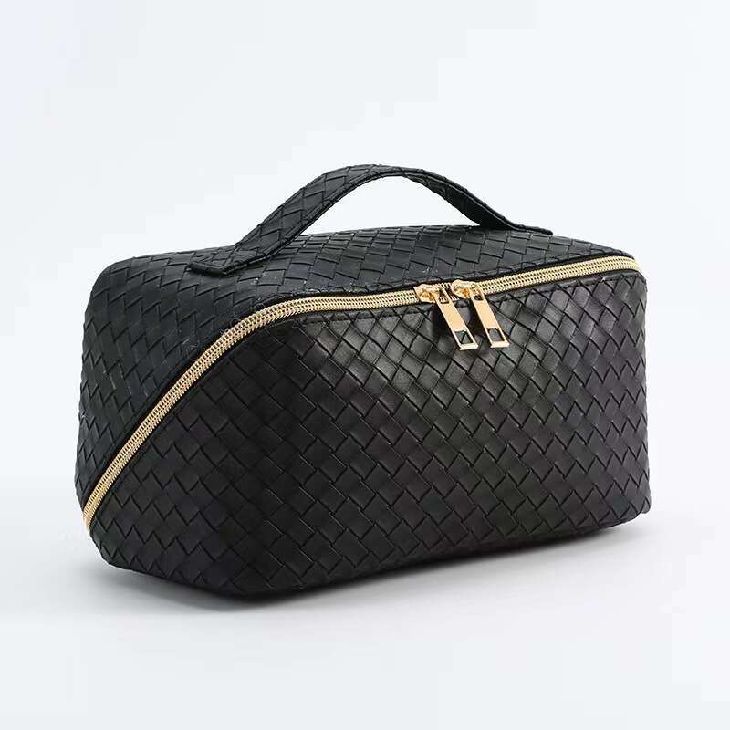 Large Capacity Woven Makeup Portable Handheld Toiletry Travel Storage Multifunctional Waterproof Bag