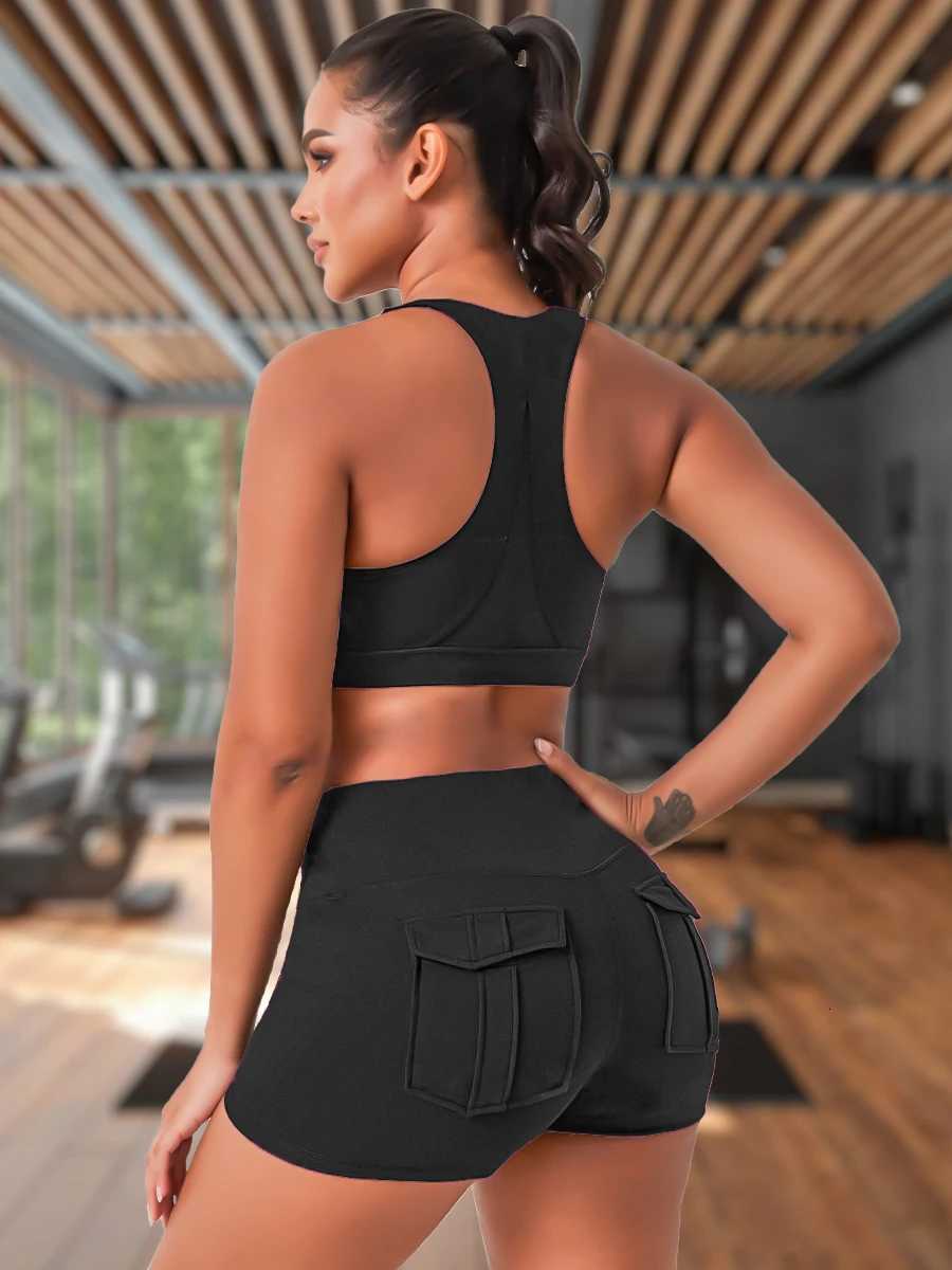 ights With Pockets Womens Fitness Shorts Pilates Leggings Outdoor Yoga Casual Sports Naked Feel Compression Lady Gym Clothing XJ250724