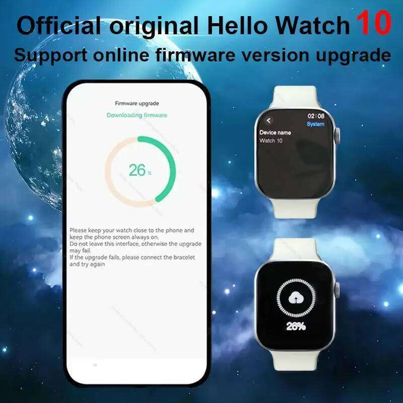 2025 New For Apple Hello Watch 46Mm HD AMOLED 4G ROM GPS GPT NFC Compass Clock Bluetooth Call Smartwatch Series 10 Men Women