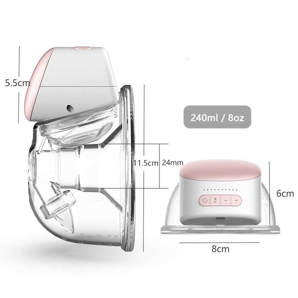 Homesen Wearable Breast Pump Hands Free Electric Single Portable Wearable Cup 8Oz/ 240Ml BPA Free 3 Modes 10 Suction Levels Comfortable X250724