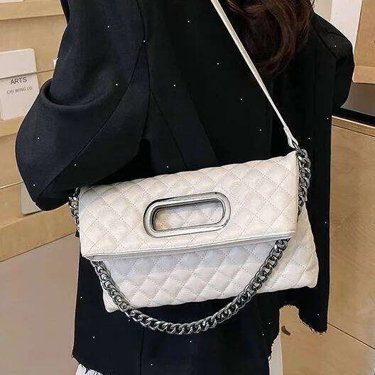 SS 2025 Women's Soft Quilted Crossbody Lightweight Embroidered Shoulder Bag Casual Boho Chic MDNG