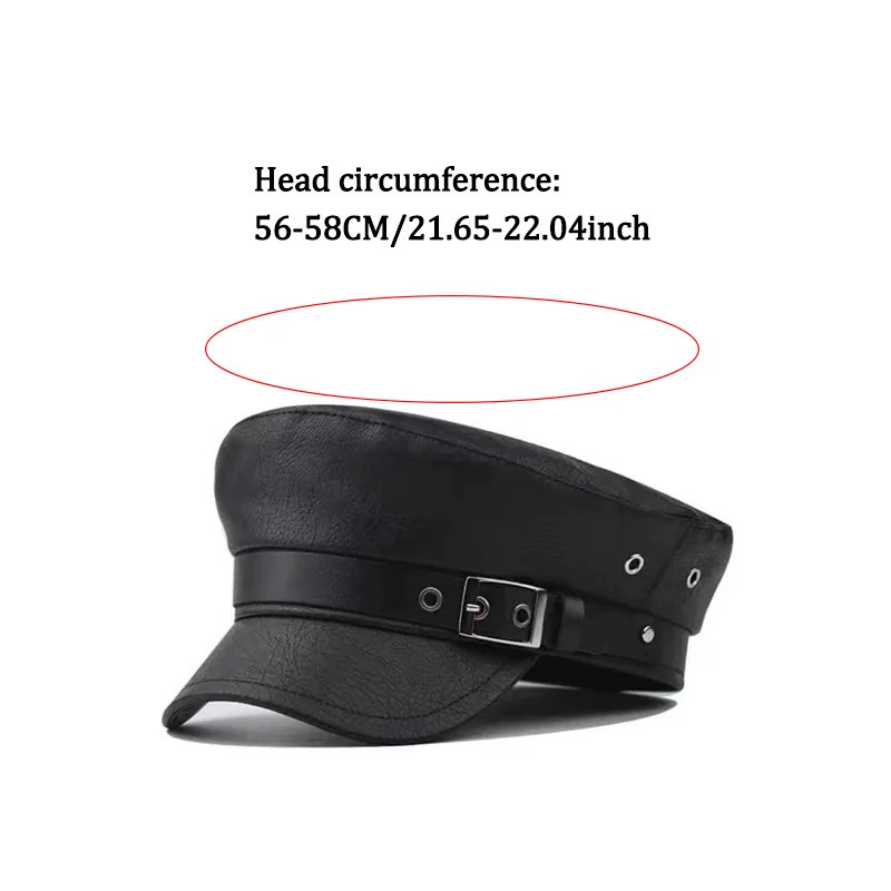 Women Fashion sboy Cap PU Leather Yacht Captain Sailor Visor Hat sboy Cabbie Baker Boy ed Beret Cap 250723