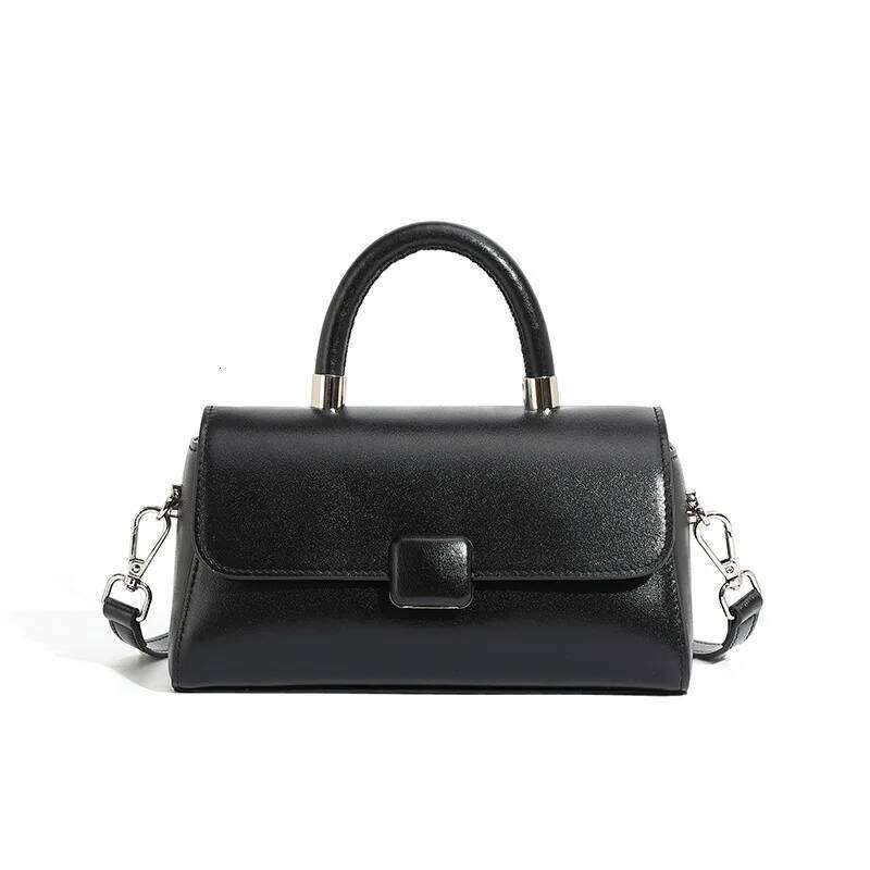 Genuine Leather Handbag For Women, 2025 Fashionable Versatile Bag, Light Niche High-End Single Shoulder Crossbody Bag