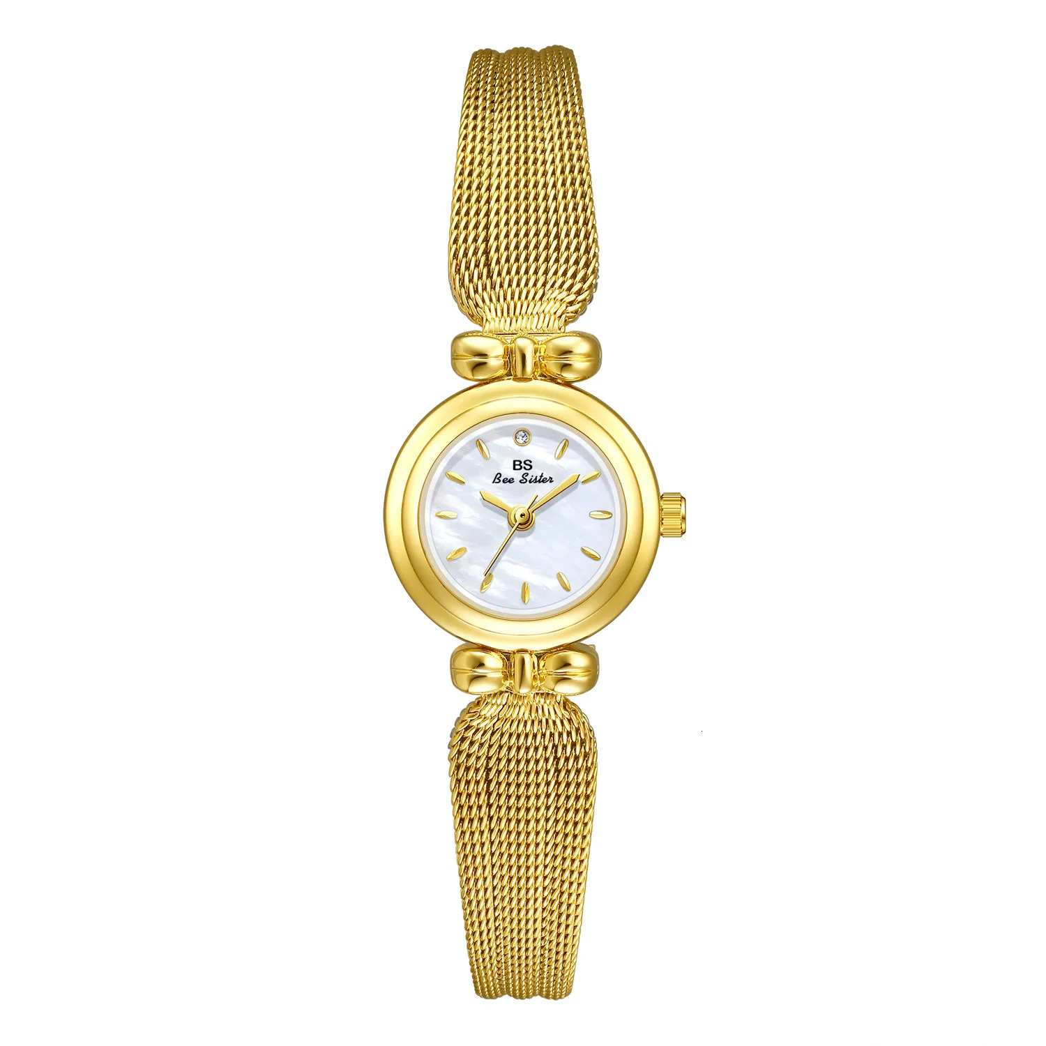 UTHAI Women Light Gold Jewelry Bracelet WatchesTemperament Waterproof Ladies Fashion Quartz Clock Wristwatches Gift 250723