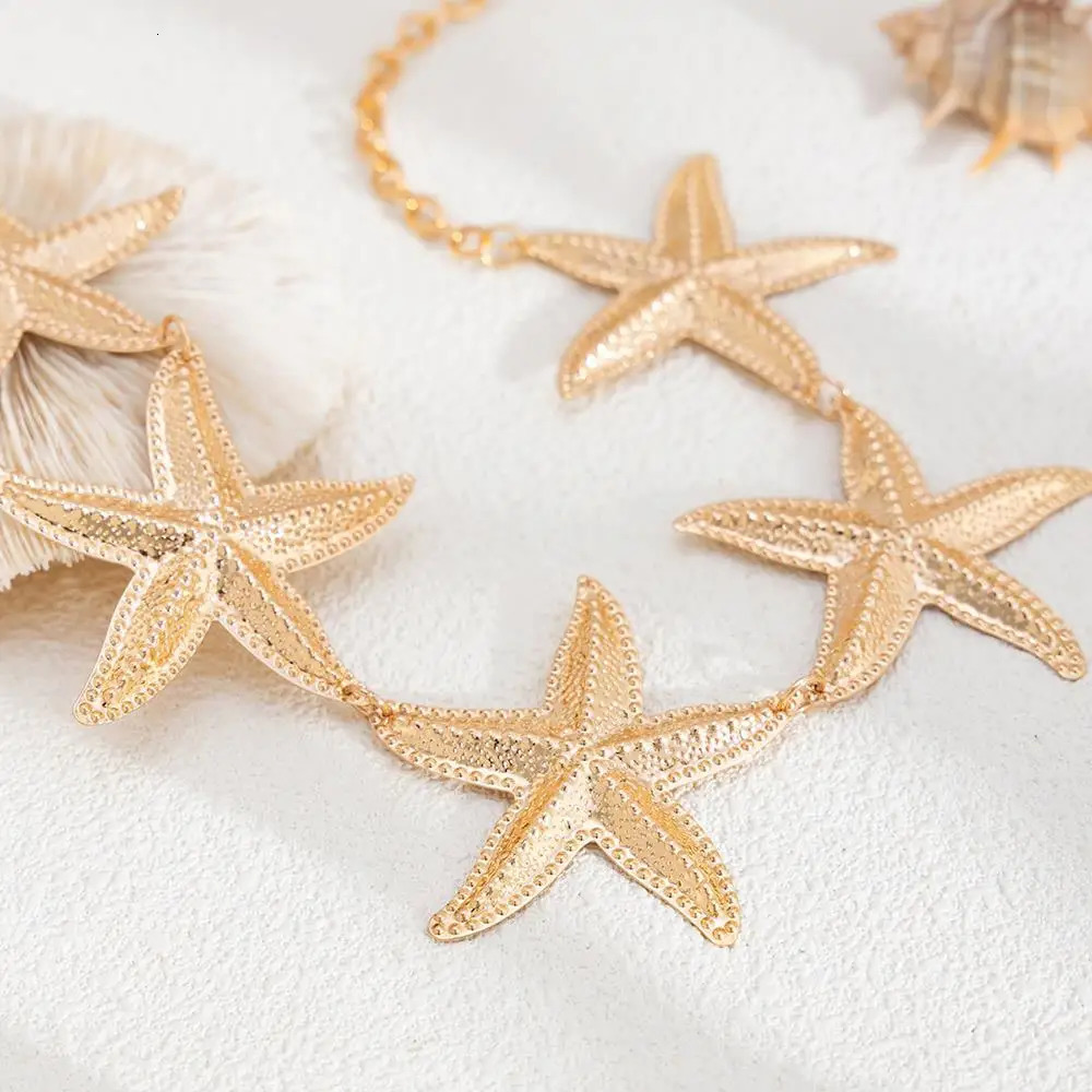 Fashion Vintage Metal Starfish Waist Chain Summer Beach Belly Belt Chain Body Jewelry Bohemia Style Bikini Decorate Women 250722