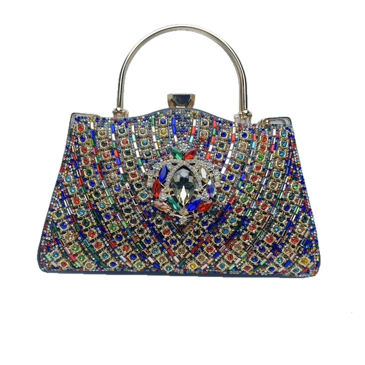 Designer New High-End Diamond-Studded Handbag Large Capacity Crossbody Evening Luxury Women's Bag