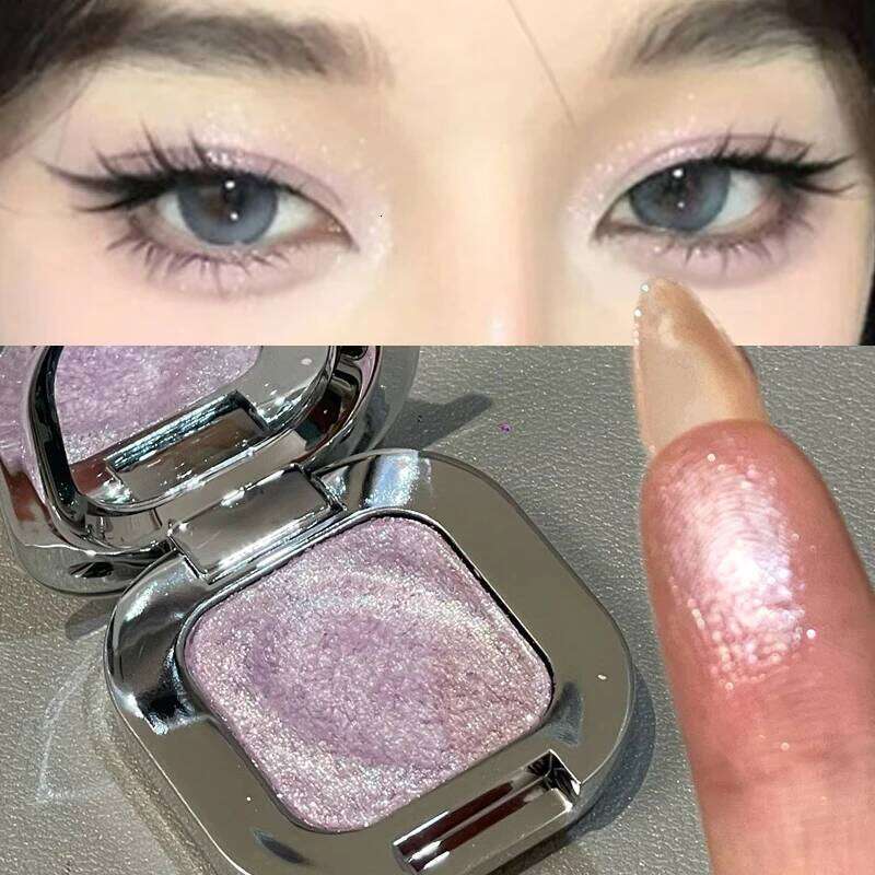 Square Dia Ice ple Pearlescent Eyeshadow Palette Makeup High Gloss Sparkling Shiny Single Eye Shadow Brightening Silkworm X250723 X25