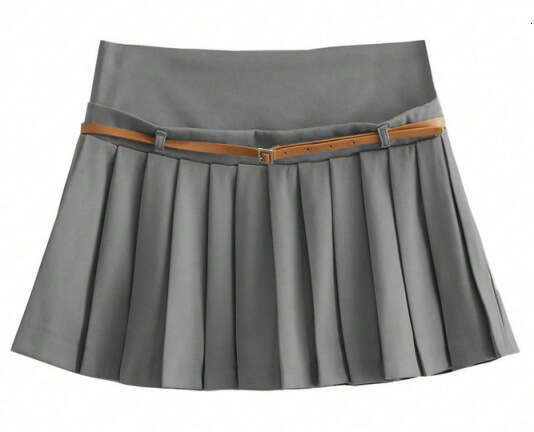 TRAFZA Spring Summer New Sexy Casual Versatile Women Slim Fit Bodycon Short Half Skirt B5