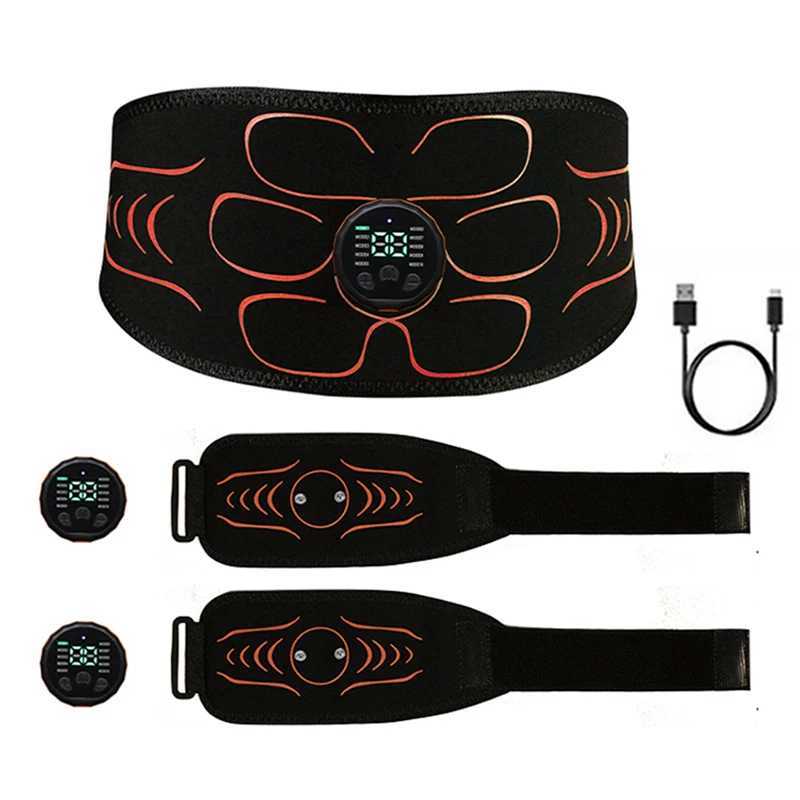 Abdominal Massager Waist Belt Muscle Toner Smart Abdominal Muscle For Arm Leg Workout Training Fitness Massage Equipment W250724