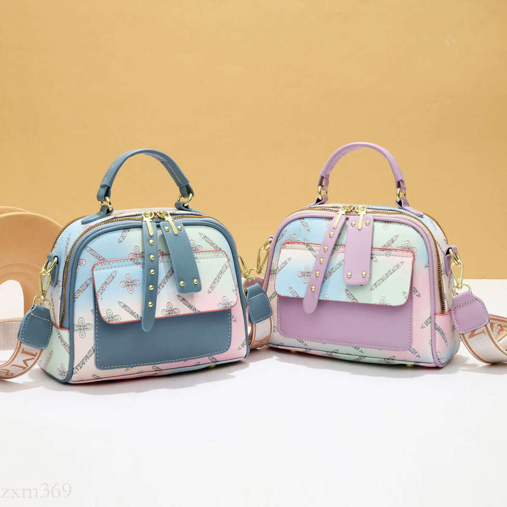 Casual Handbag New Fashion Women's Large Capacity Single Shoulder Crossbody Trendy Printed Small Square Bag