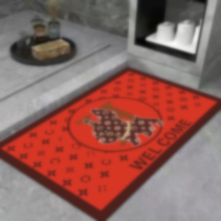 Designer carpets luxury brand home hallway mats anti - slip mats beside beds in bedrooms and bathrooms floor mats for study swivel chairs hanging bask