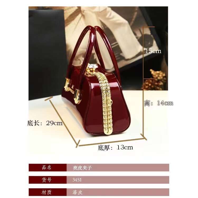 Designer Luxury Evening Diamond New Handbag Diamond-Encrusted High-Quality Glossy Clip Best-Selling Evening Party Bag