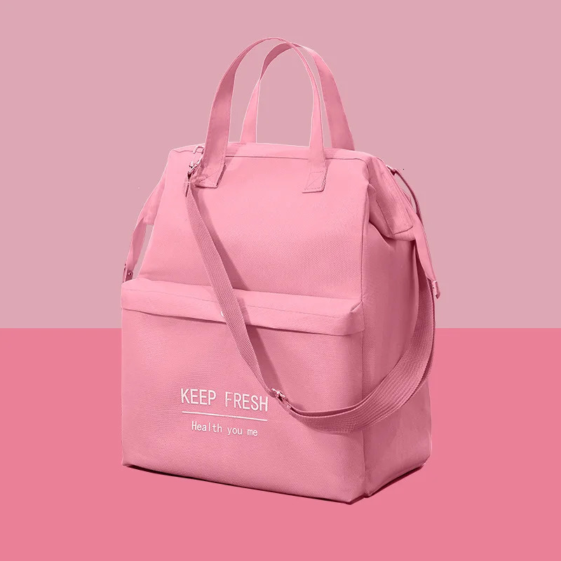Large Capacity Lunch Bag Women Waterproof Insulated Shoulder Crossbody Bags for Lunch Box Picnic Portable Fresh Cooler Bags 250723