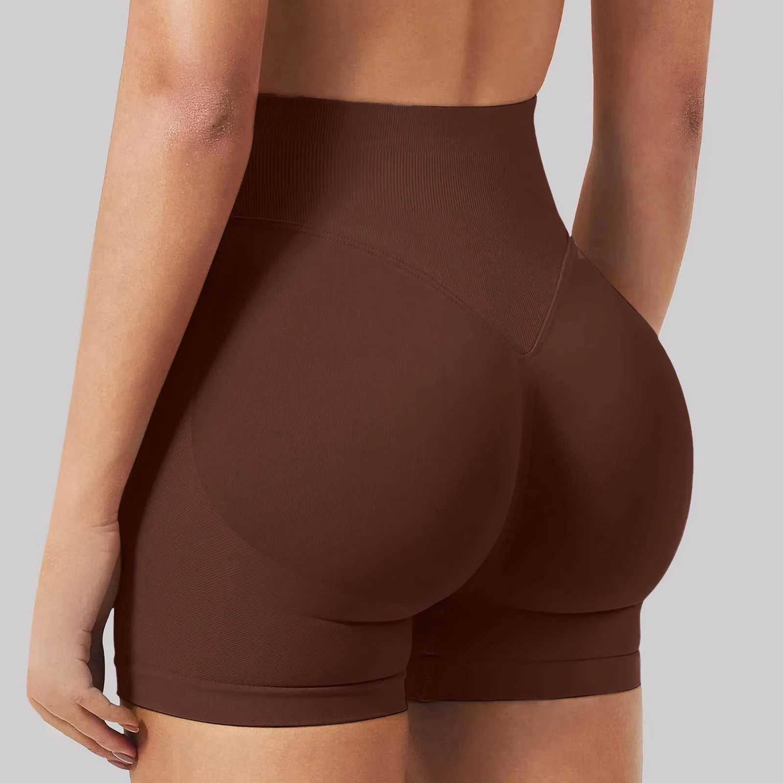 7GKE Fitness Bike Shorts Womens Fitness Tight Shorts High Elasticity Sports Seamless Tight Shorts Elastic Running Shorts XJ250724