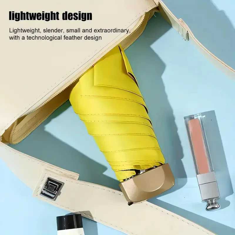 Umbrella for Both Sunny Rainy Days Off Mini Portable UV Protection Folding Sun Rain Shield Compact Capsule UPF50+ Travel Umbrella R250725