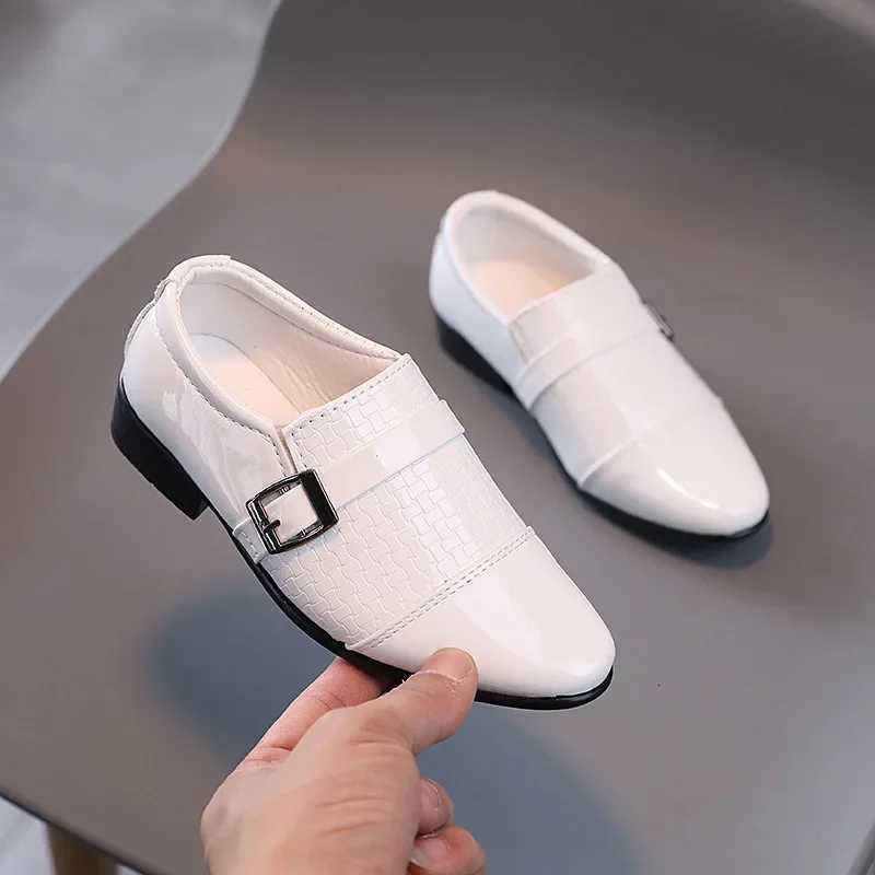 Kids Leather Shoes Students Boys Girls Soft Bottom Performance Shoes Fashion Children Wedding Party Dress Shoe Toddler Footwear XJ250724