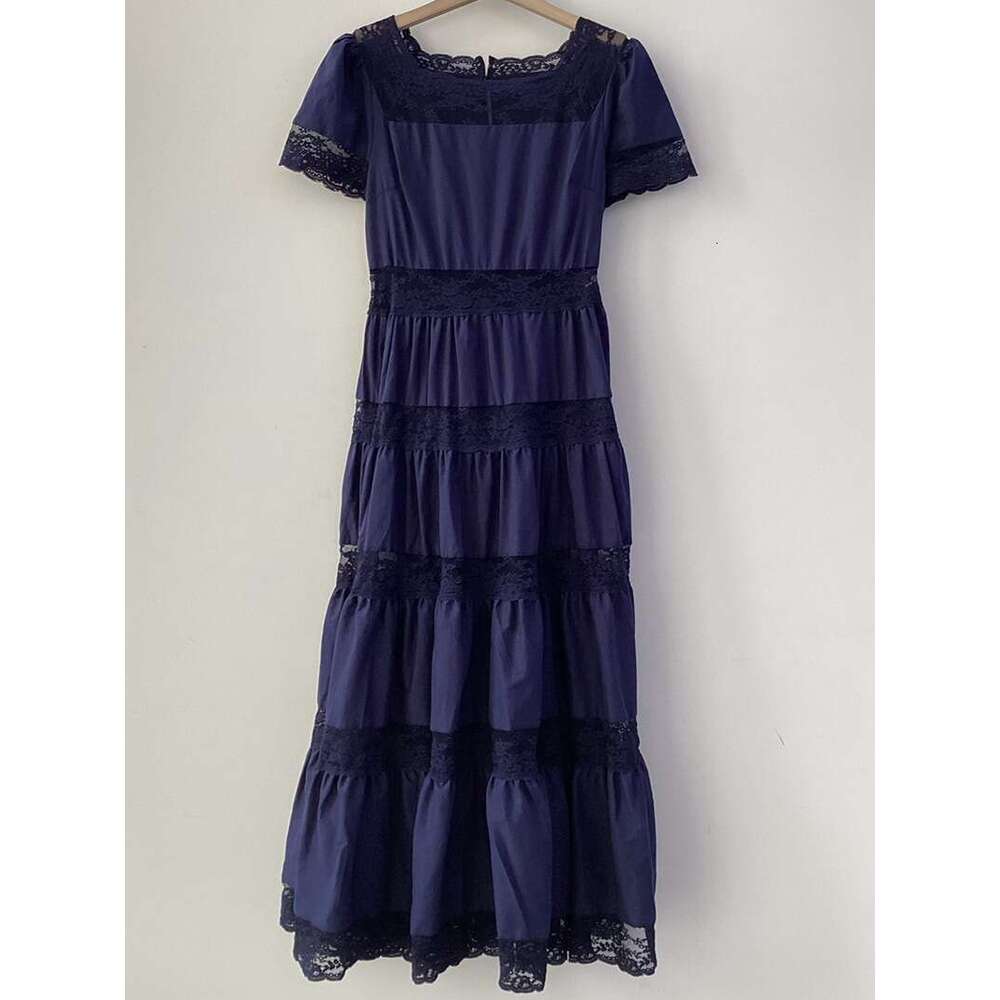 Zhuang LC French Lace 2024 Summer Women's Fashion Elegant Slimming New Chinese Style Long Dress