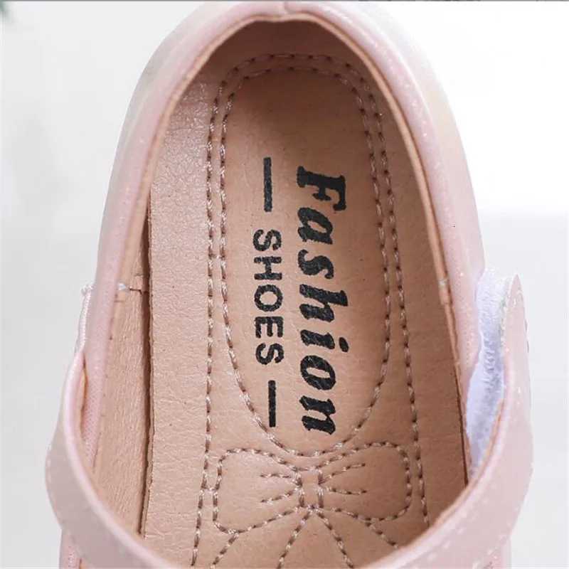 Children Leather Shoes Girls Black Performance Shoes Autumn Girls Princess Shoes White Beans Single Shoes Students Flat Shoes XJ250724