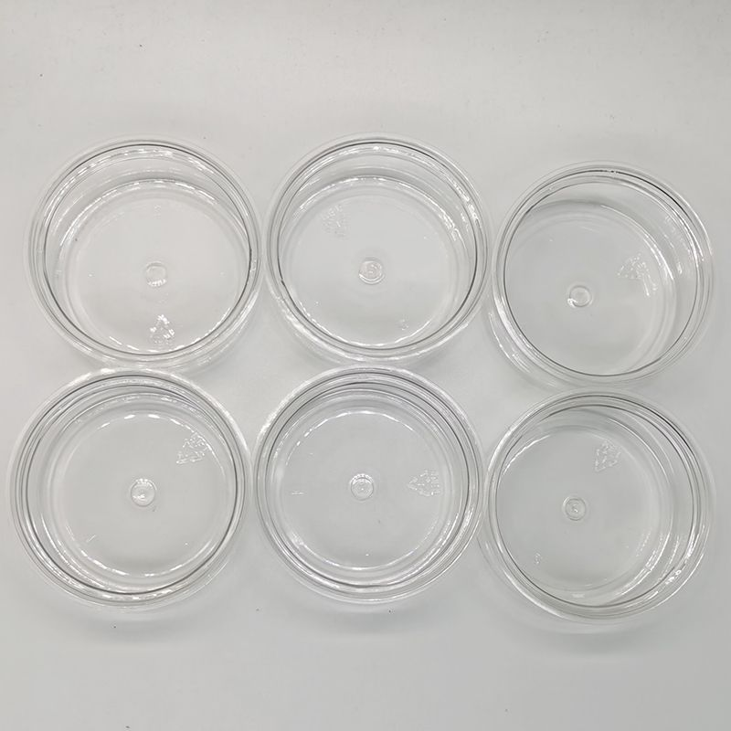 New 3.5g Empty Plastic Tin Cans 3.5g Black Lids High Quality Food Packaging Home Use Bottles