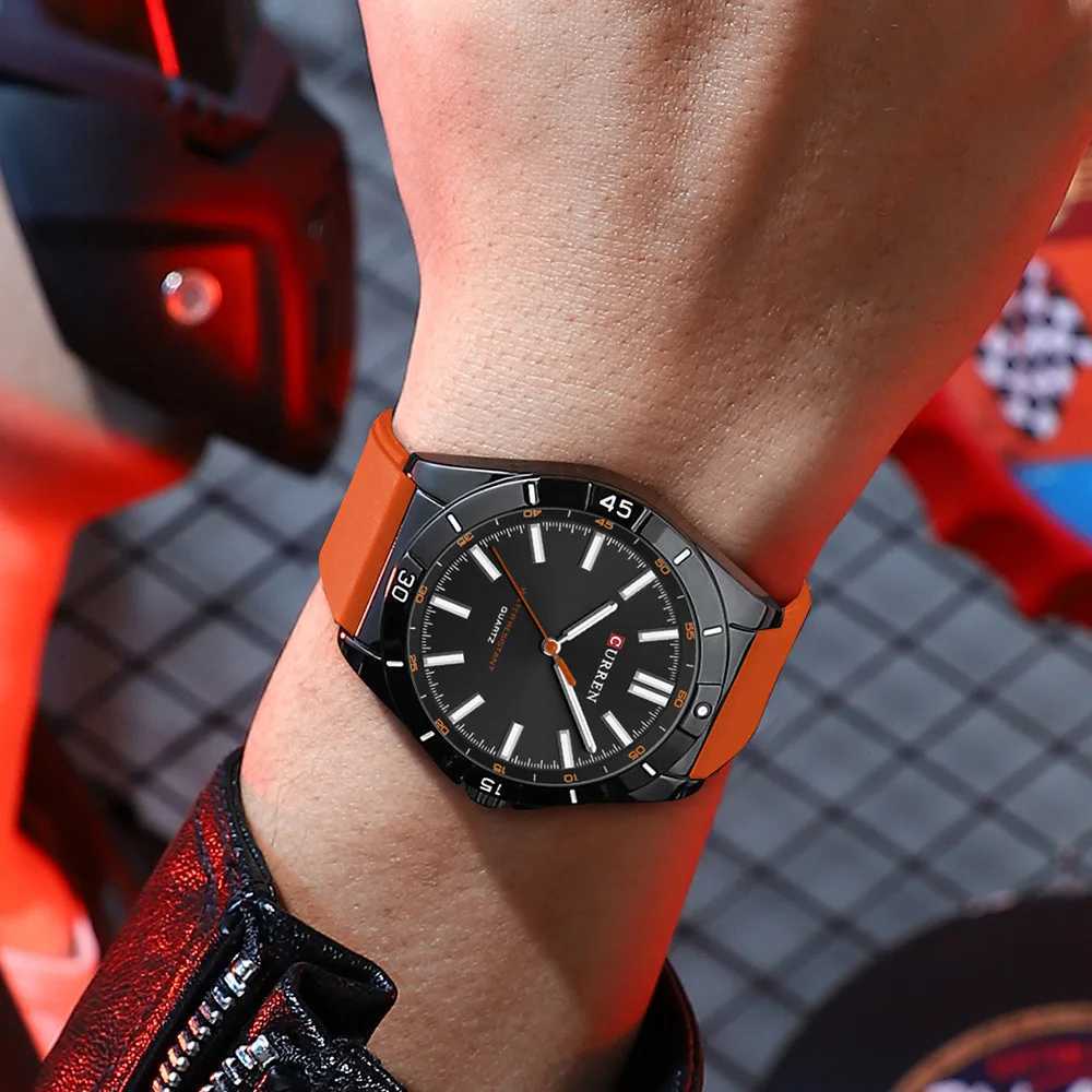 8449 Fashion Mens Watch Military Sport Quartz Wrist Watch Silicone Strap Life Waterproof Luminous Mens Clock Reloj Hombr W250724