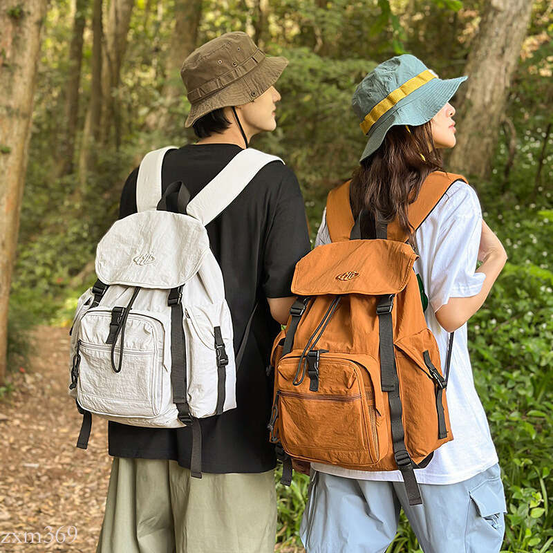 Workwear Style Men, High School and College Students, Outdoor Hiking Backpack for Women, Large Capacity Travel Backpack, Trendy Double Shoulder Bag