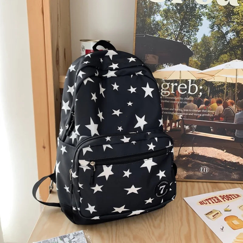 Star Backpack for Women Men 17 Inch Star Laptop Backpack College Bag Cute Travel Backpack Student Back To School Casual Bookbag 250723