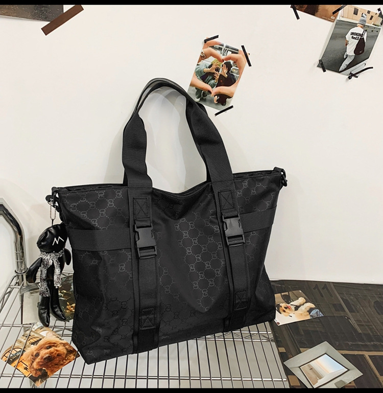 Large capacity handbag Nylon cloth multi-function trend cross body European and American retro lady backpack